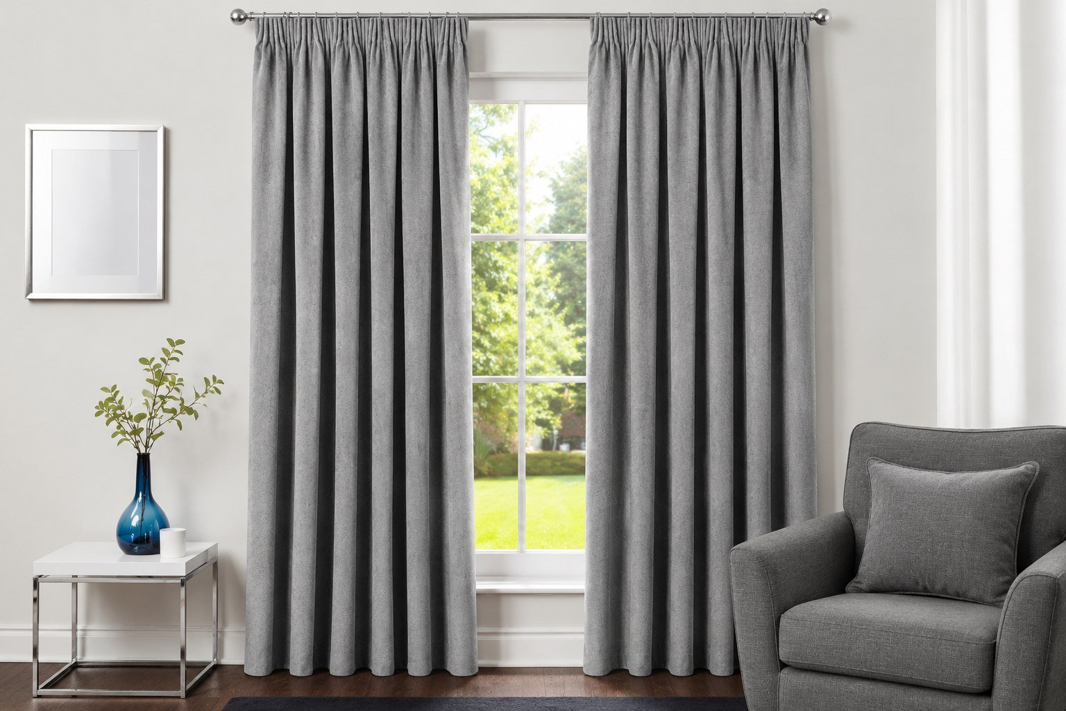 Premium grey blackout curtains